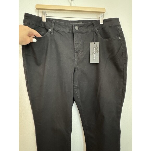 NEW Torrid Curvy Skinny Ankle Jeans Stretch Black Plus Size 18 Regular Dark Wash - Picture 2 of 11